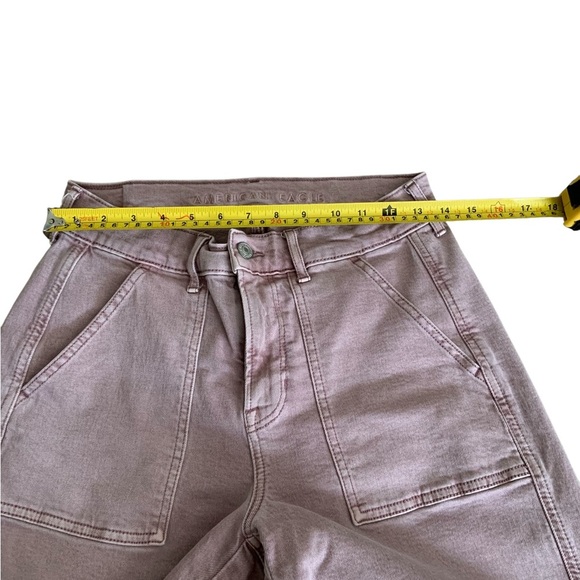 American Eagle Outfitters Light Pink Flare Jeans - Picture 3 of 10